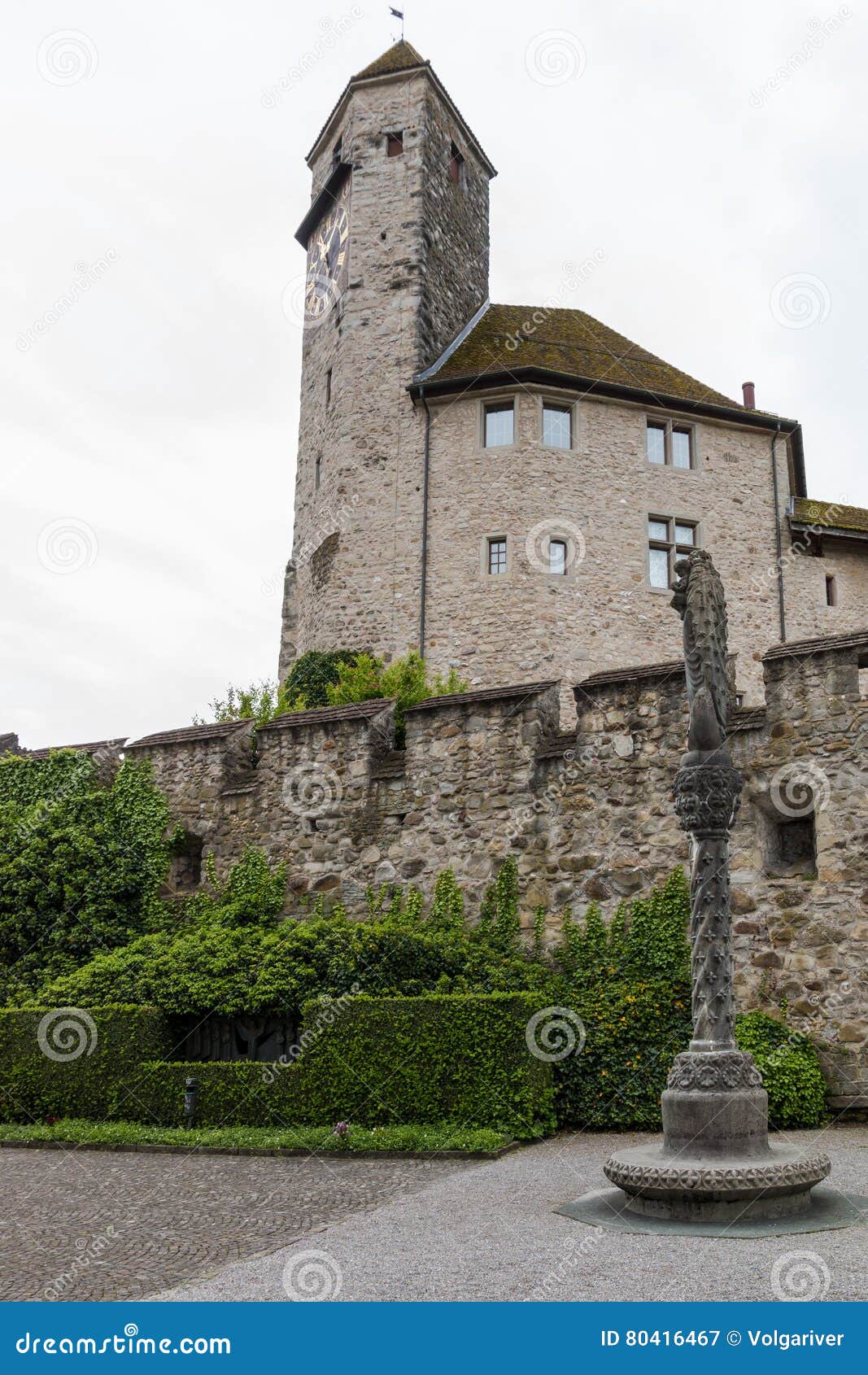 Rapperswil Castle, Switzerland Stock Image Image of european