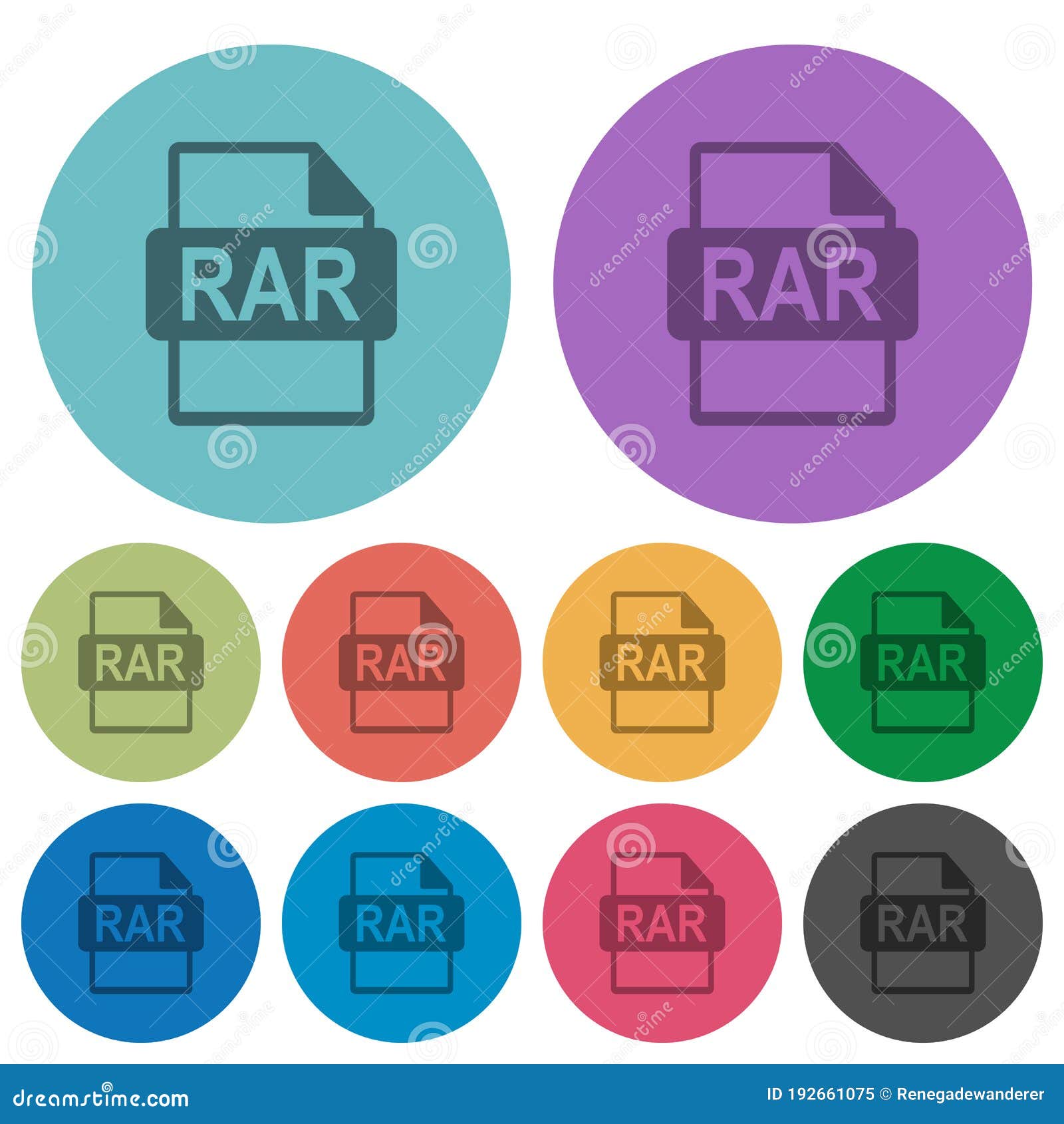 rar file format color darker flat icons