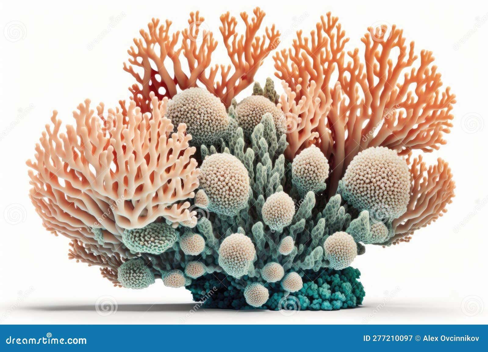 Rare and Beautiful Corals on White Background for Stunning Wallpapers