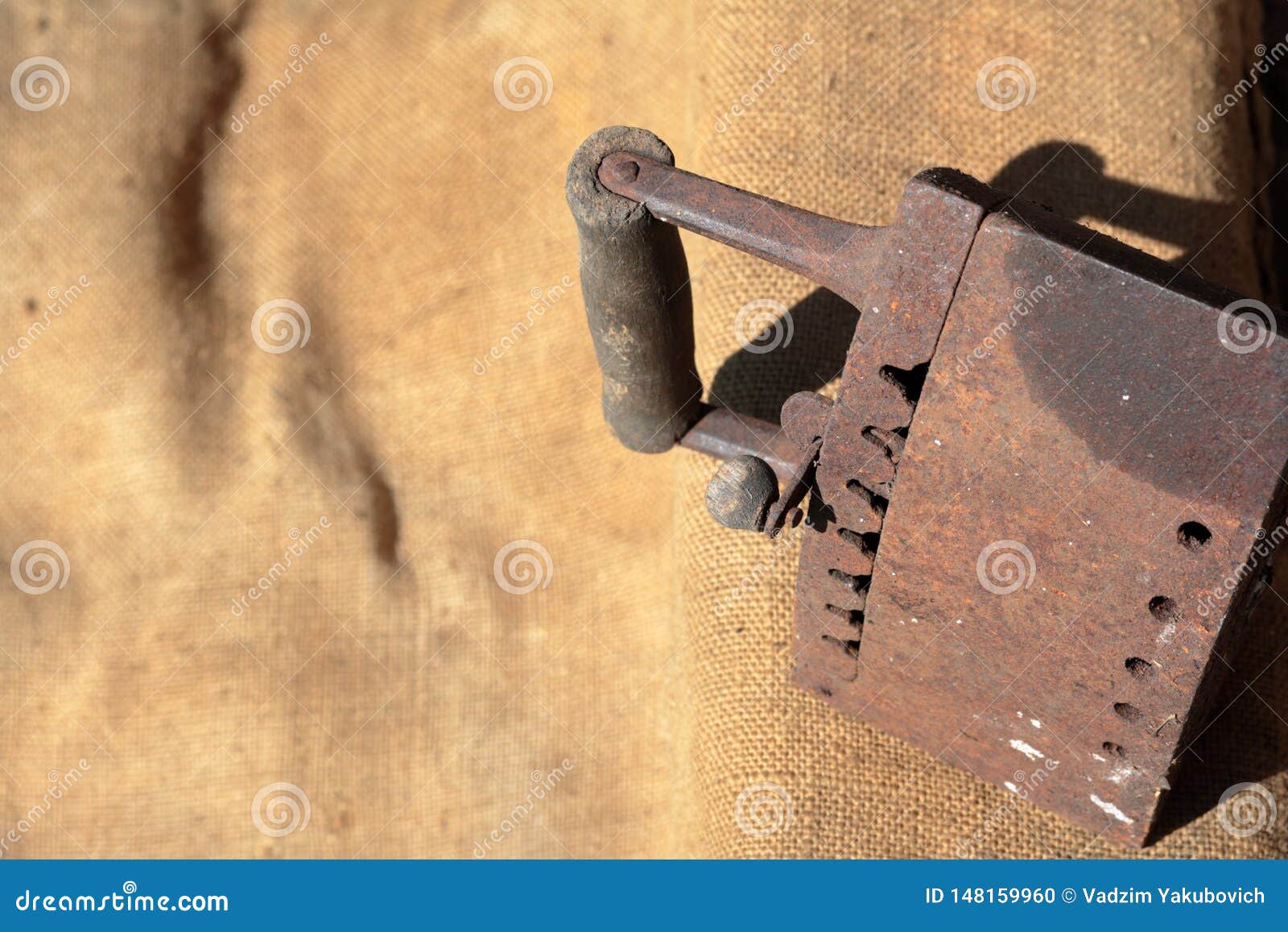 Rare Iron Working on Coals. Stock Photo Image of timber, plank 148159960