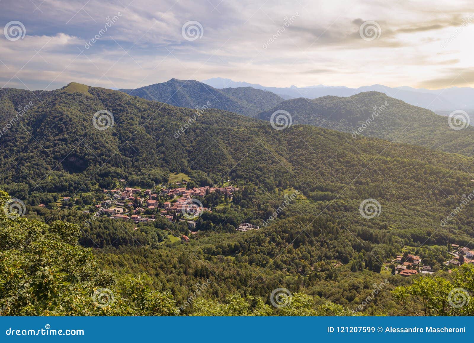 Rasa Di Varese, Located in the Campo Dei Fiori Regional Park, Italy. in