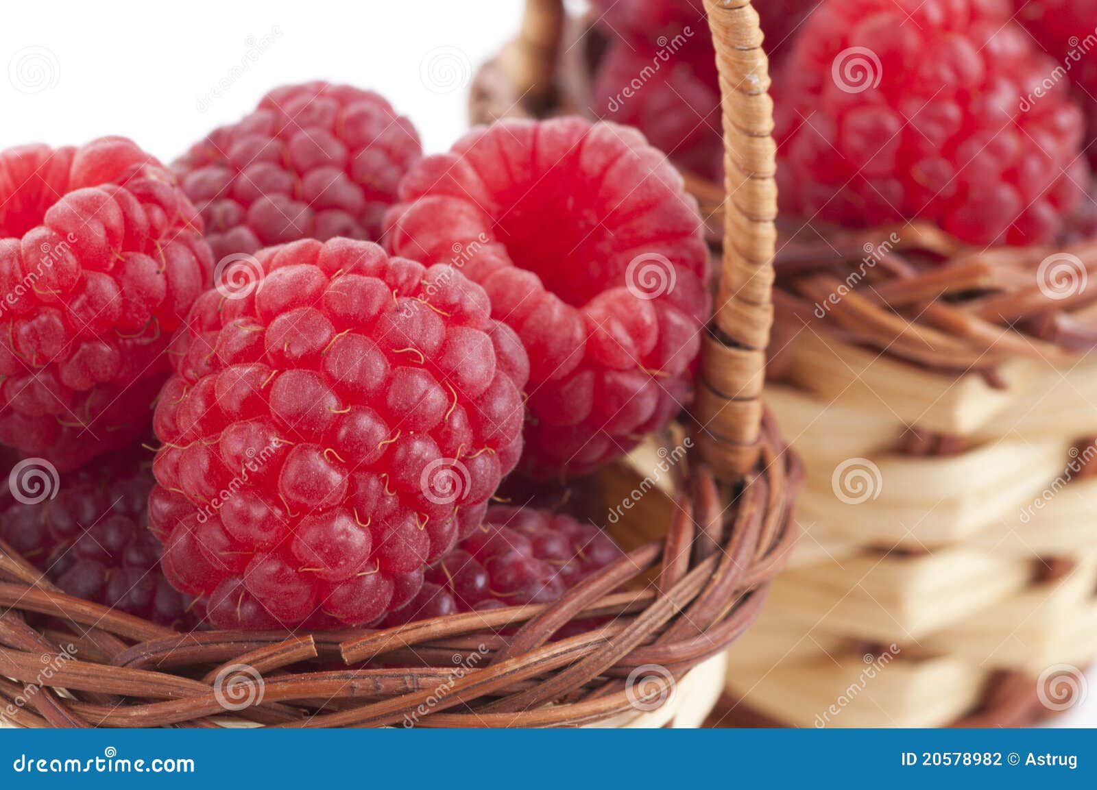 Raspberry baskets stock photo. Image of fruits, raspberry 20578982