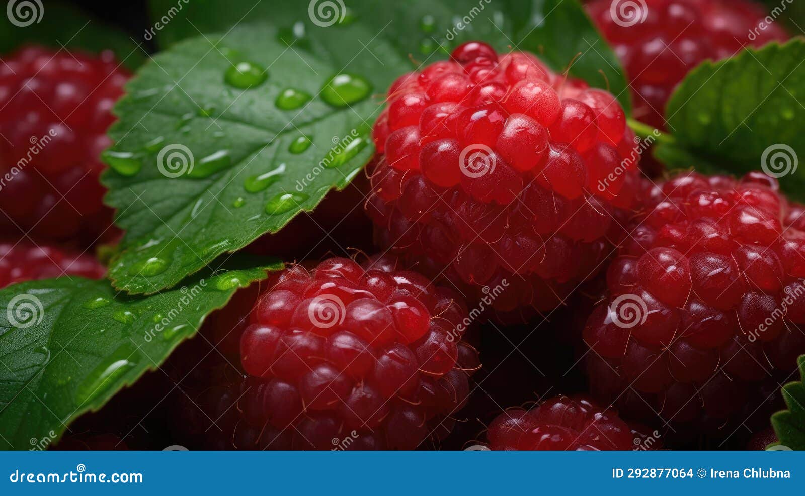Raspberry Harvest in the Garden. Stock Illustration Illustration of