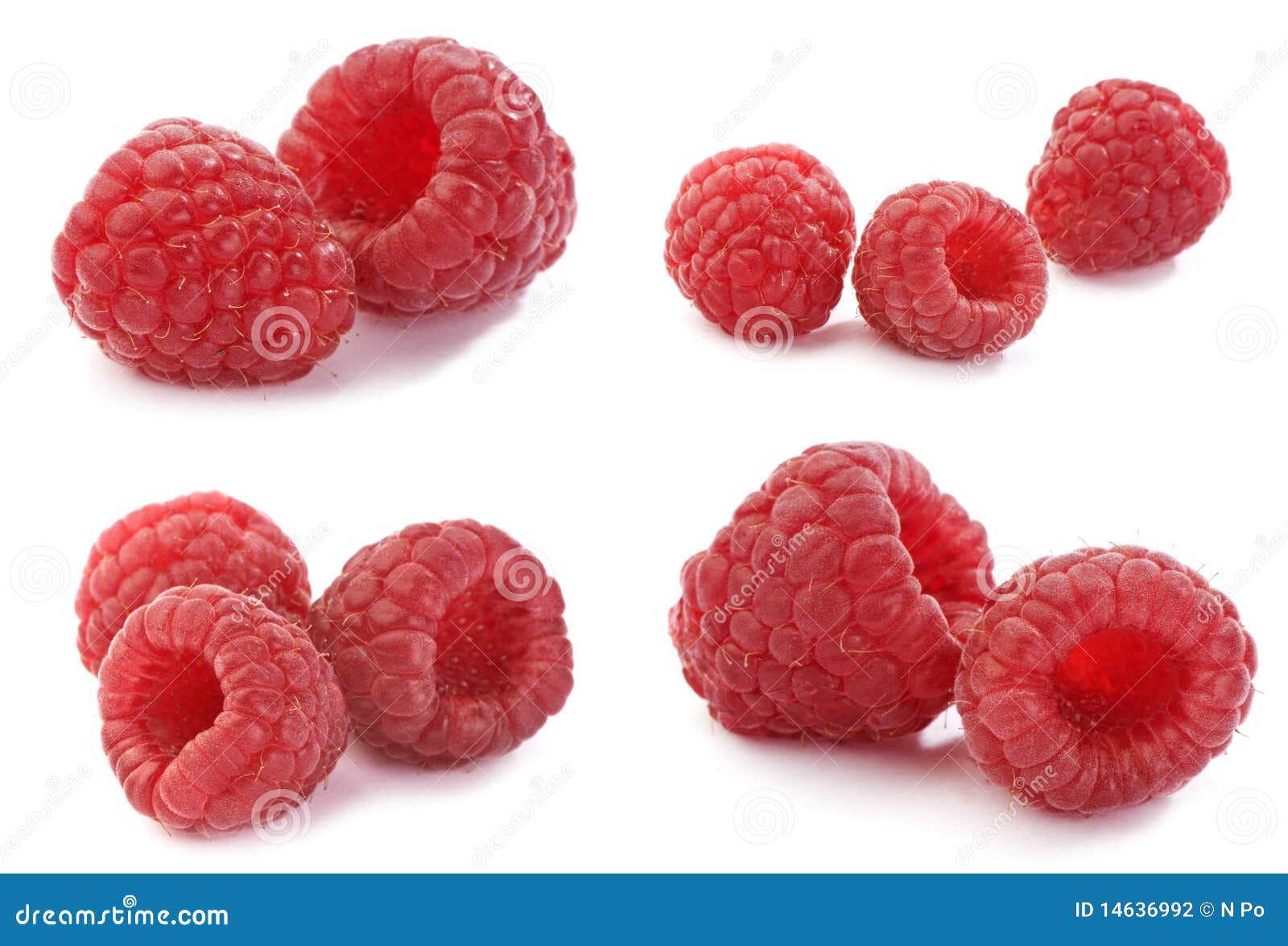 raspberry, set of full-size images