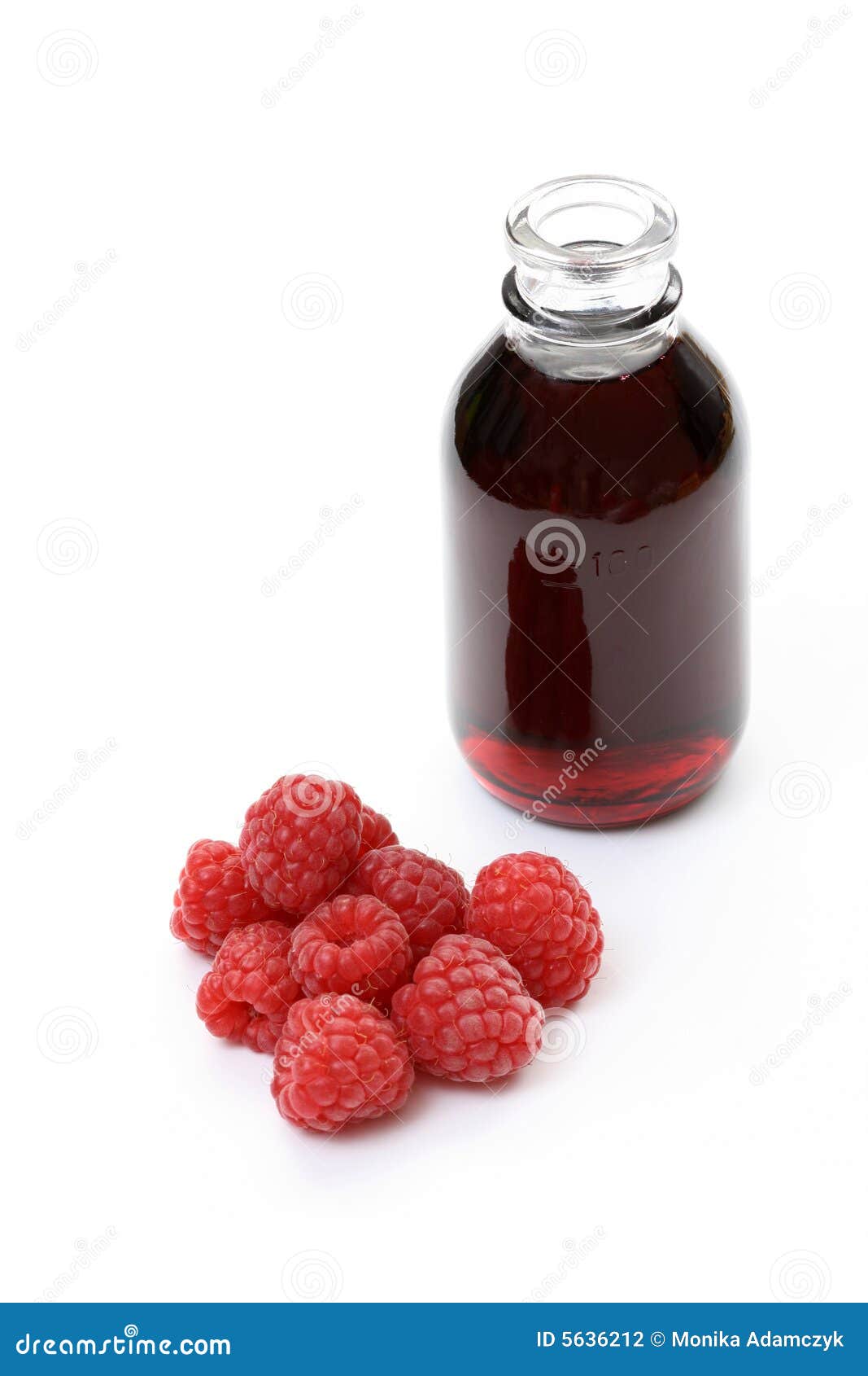 Raspberry syrup stock photo. Image of infusion, fruits 5636212