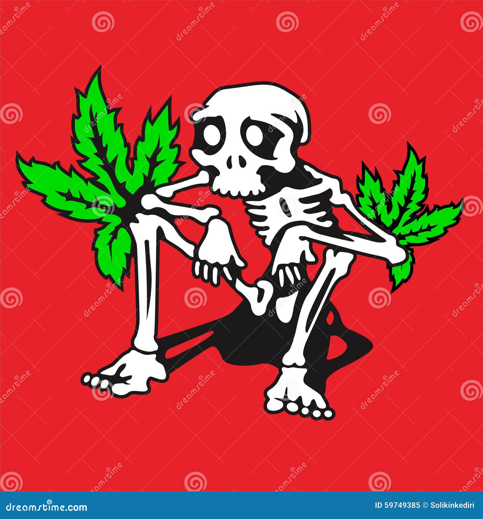 Rasta Drole Illustration De Vecteur Illustration Du Fuseau