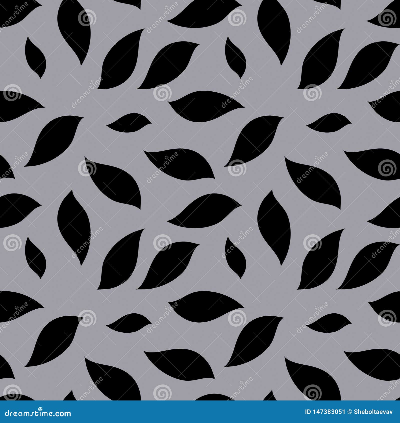 Seamless Black Gray Pattern. Black Spots on a Gray Background for the ...