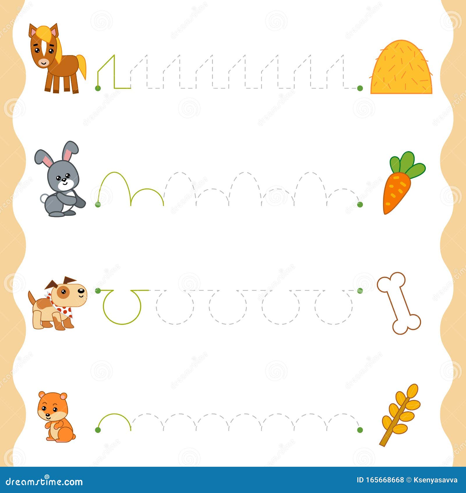 Conecte Pontos Por Números Para Desenhar Animal Ponto Ponto Educação imagem vetorial de KidLand© 542951202