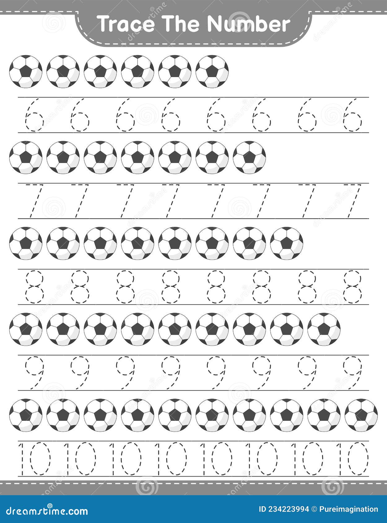 Rastreie o número 6. seis. jogo educativo para crianças. atividade