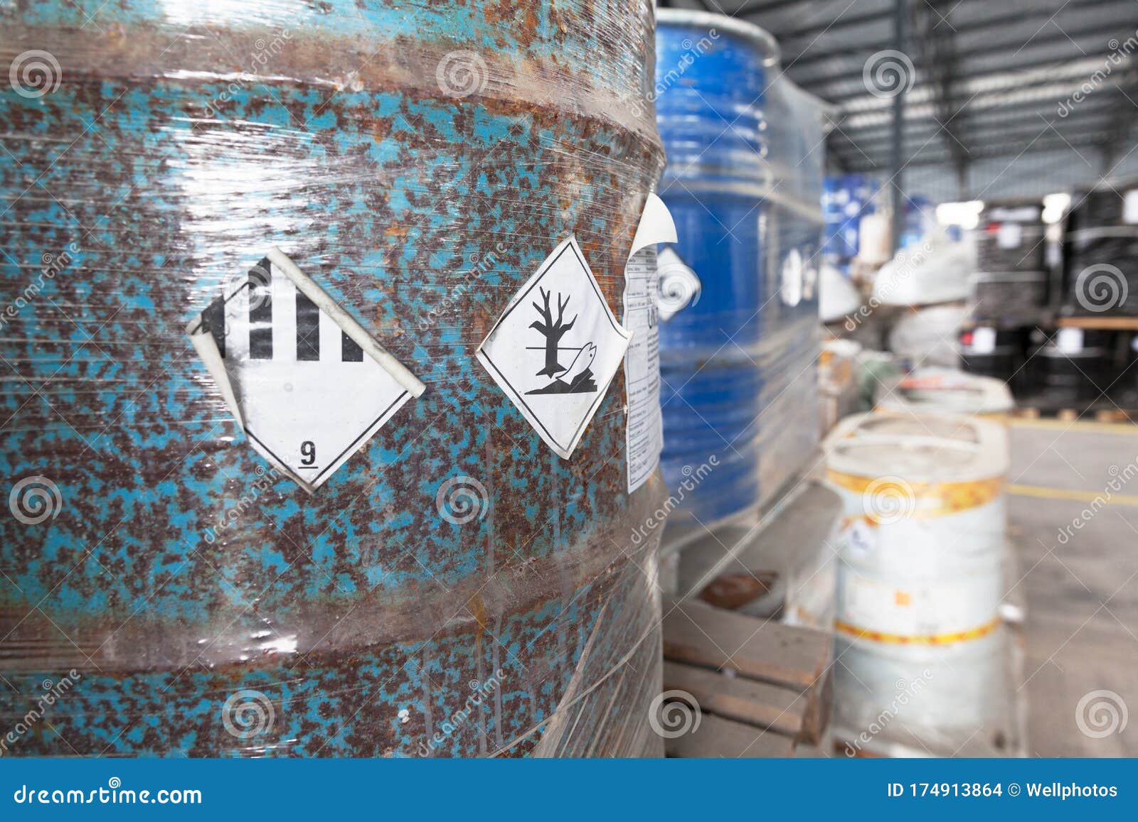 Rasty Environmental Hazard Barrel in the Warehouse Stock Photo Image of recycling, liquid