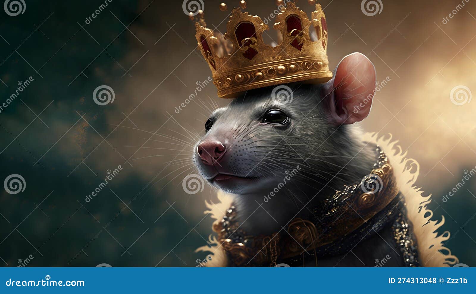 rat king medieval portrait, neural network generated art. Digitally  generated image. Not based on any actual person, scene or pattern. Stock  Illustration
