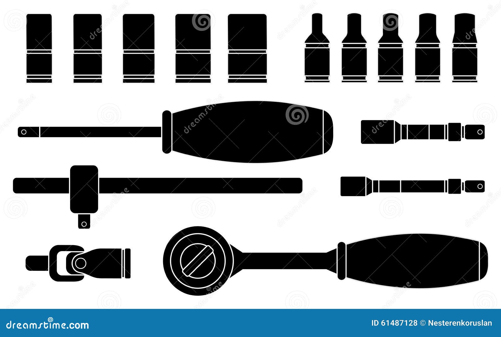 ratchet and socket set.