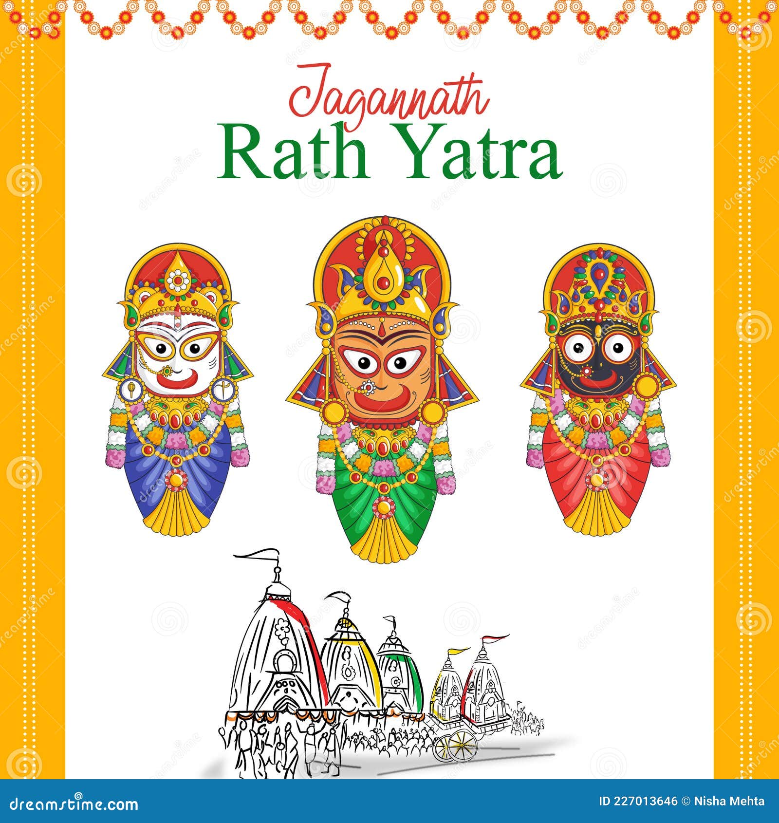 Rath Yatra illustration | Behance :: Behance-saigonsouth.com.vn
