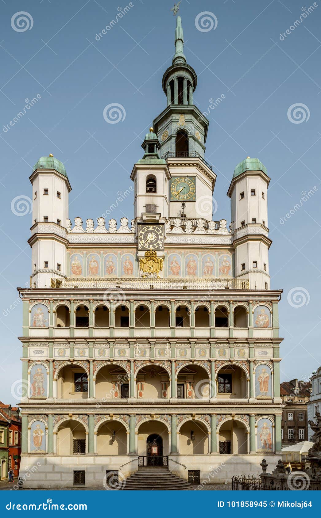 Rathaus in Der Alten Stadt Von Posen, Polen Stockbild - Bild von ...