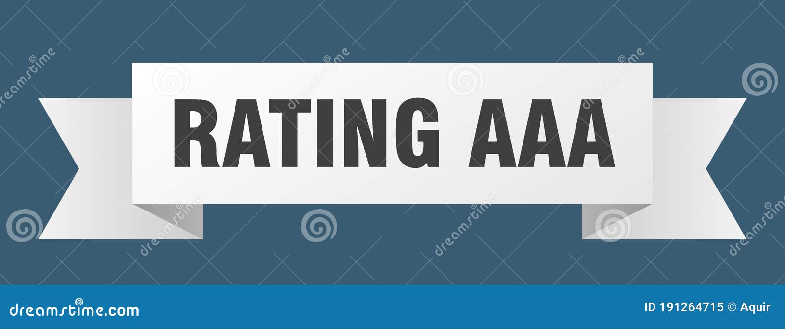 Rating aaa ribbon. stock vector. Illustration of background 191264715