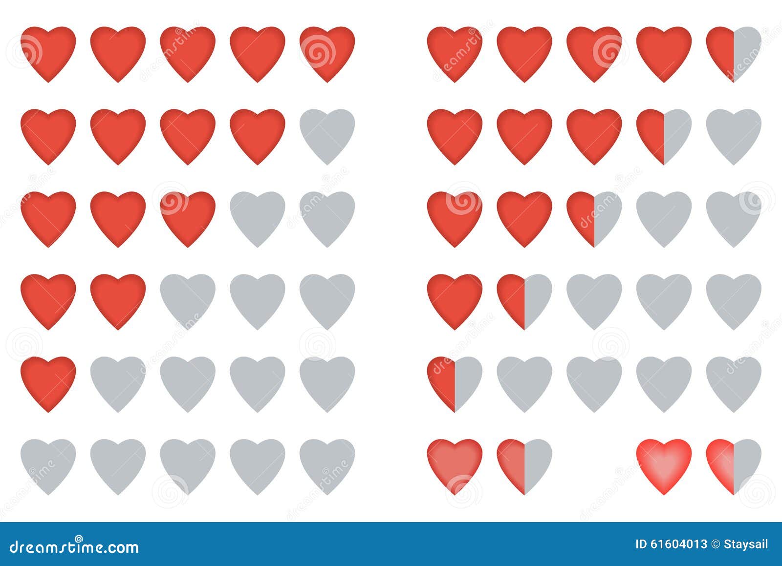 Rating heart stock vector. Illustration of evaluation 61604013