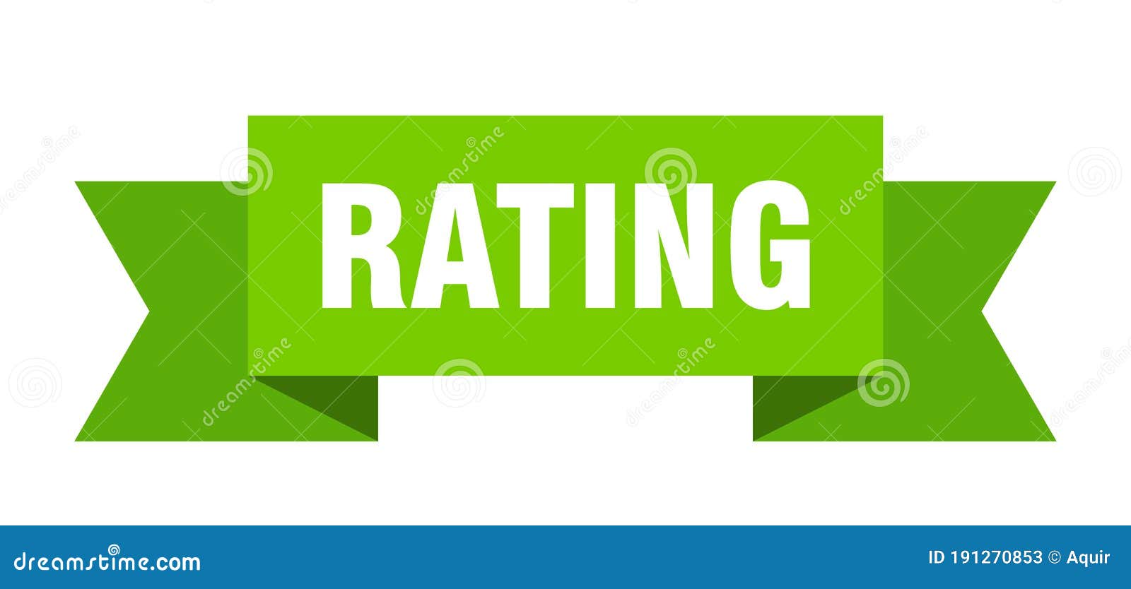 Rating ribbon. stock vector. Illustration of isolated 191270853