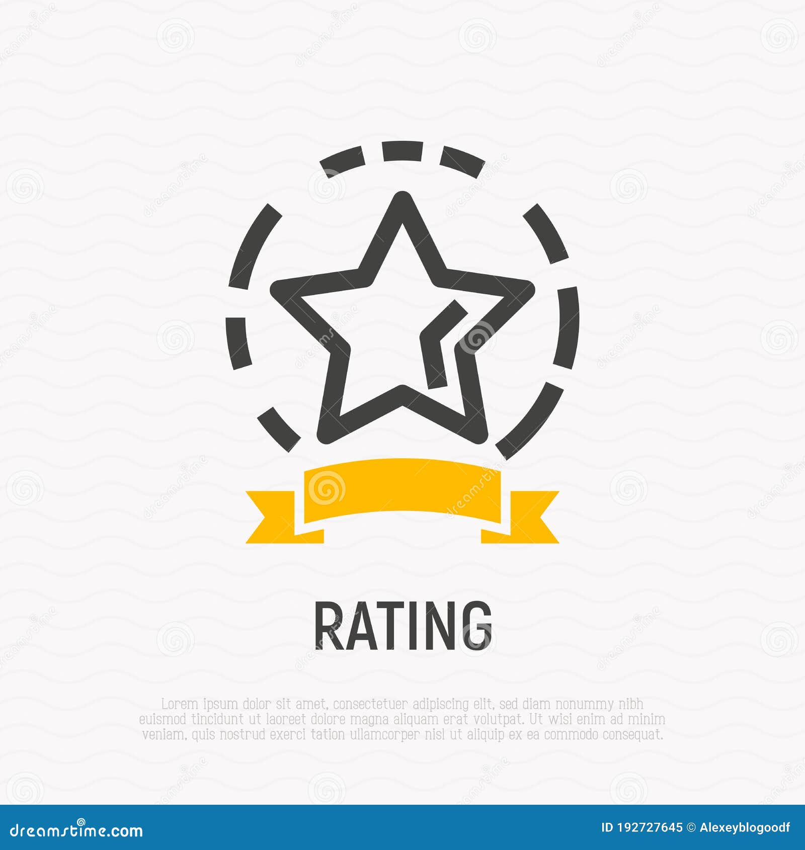 Rating Thin Line Icon. Modern Vector Illustration of Rank Stock Vector