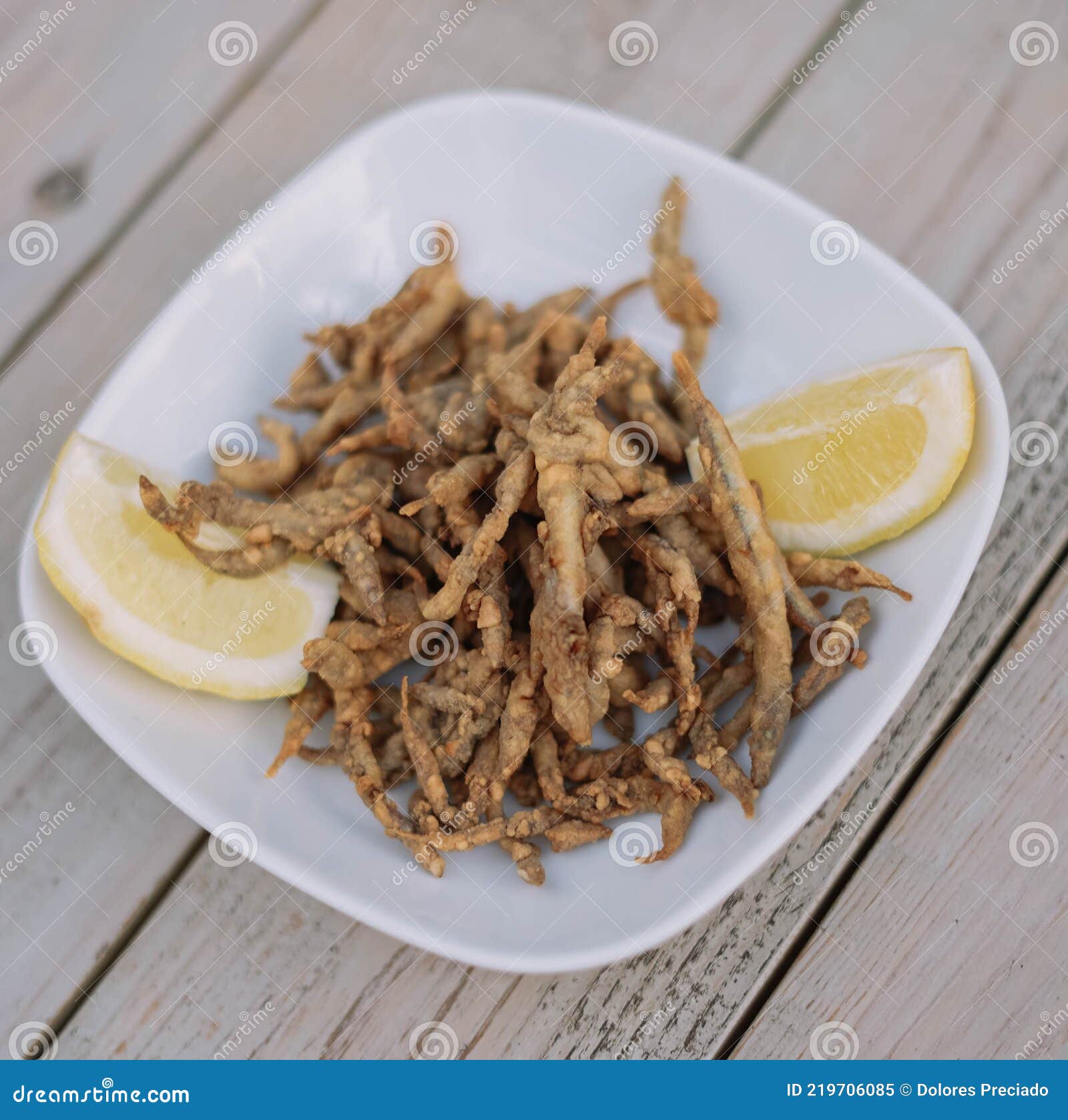 Ration of Anchovies, Typical Spanish Fried Fish. Stock Image Image of fish, country 219706085