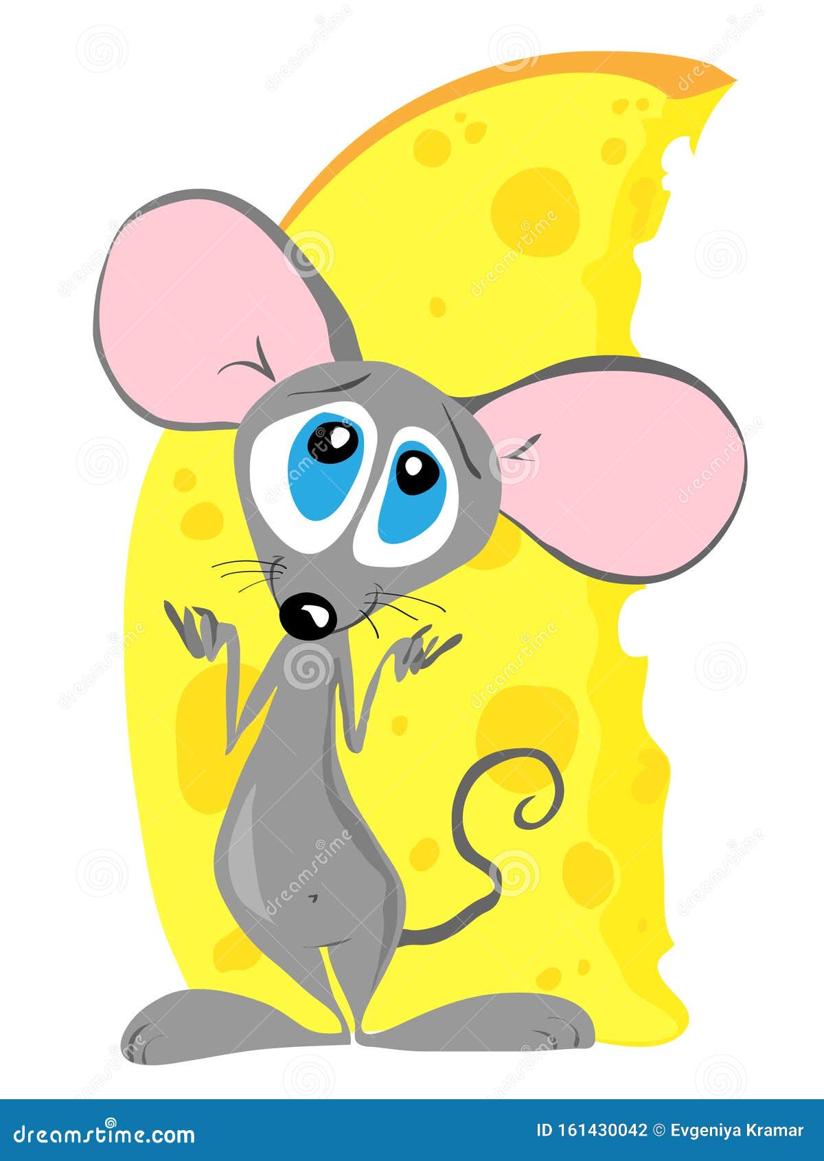 Um pequeno rato explorando um pedaço gigante de queijo suíço