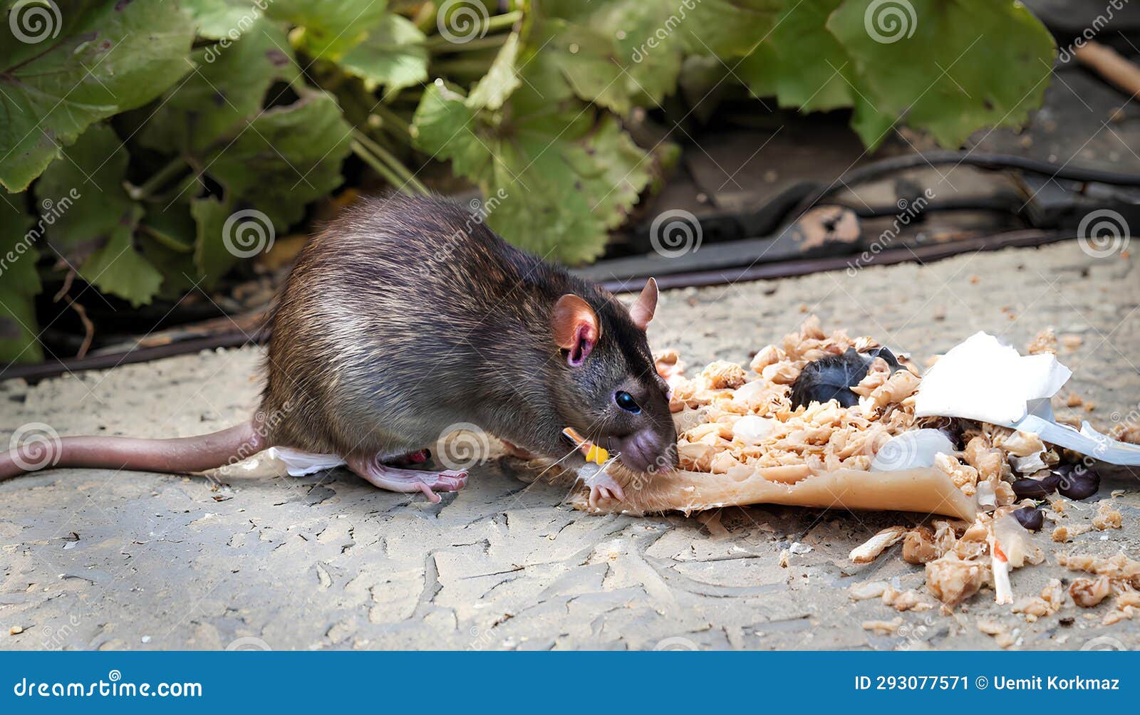 Rats in the City Eat Garbage Stock Illustration Biology Diagrams