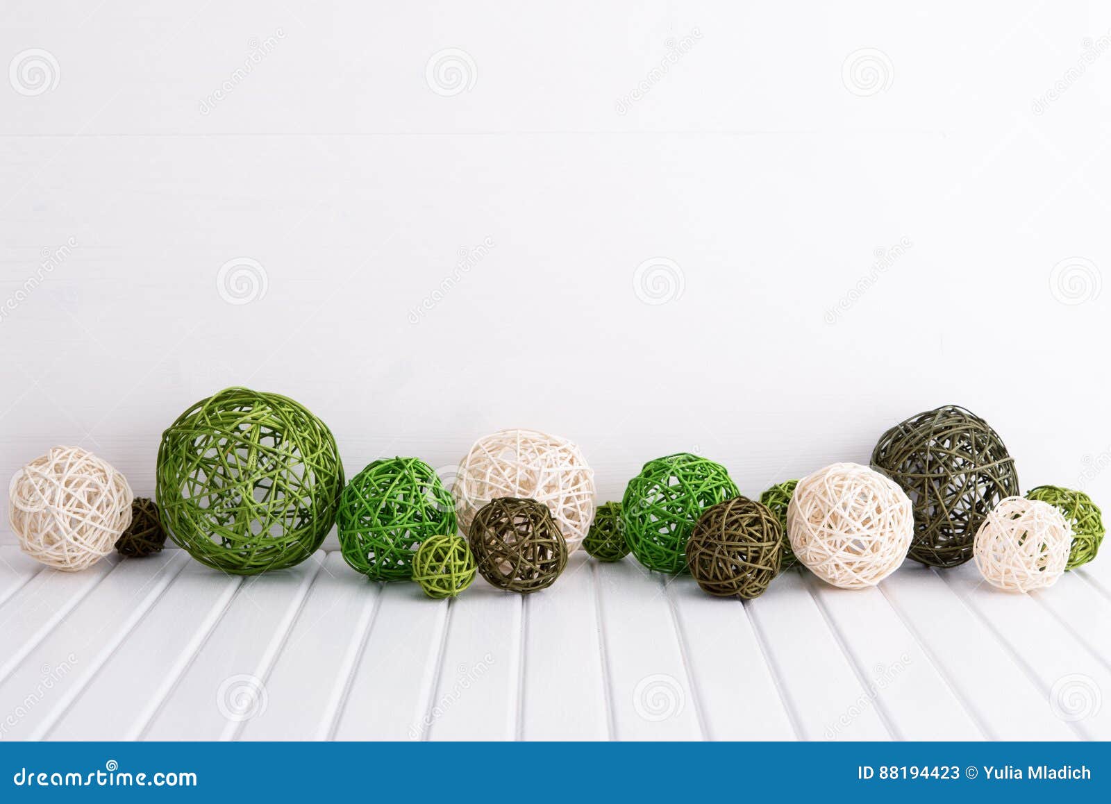 Rattan balls on table stock image. Image of wood, wicker 88194423