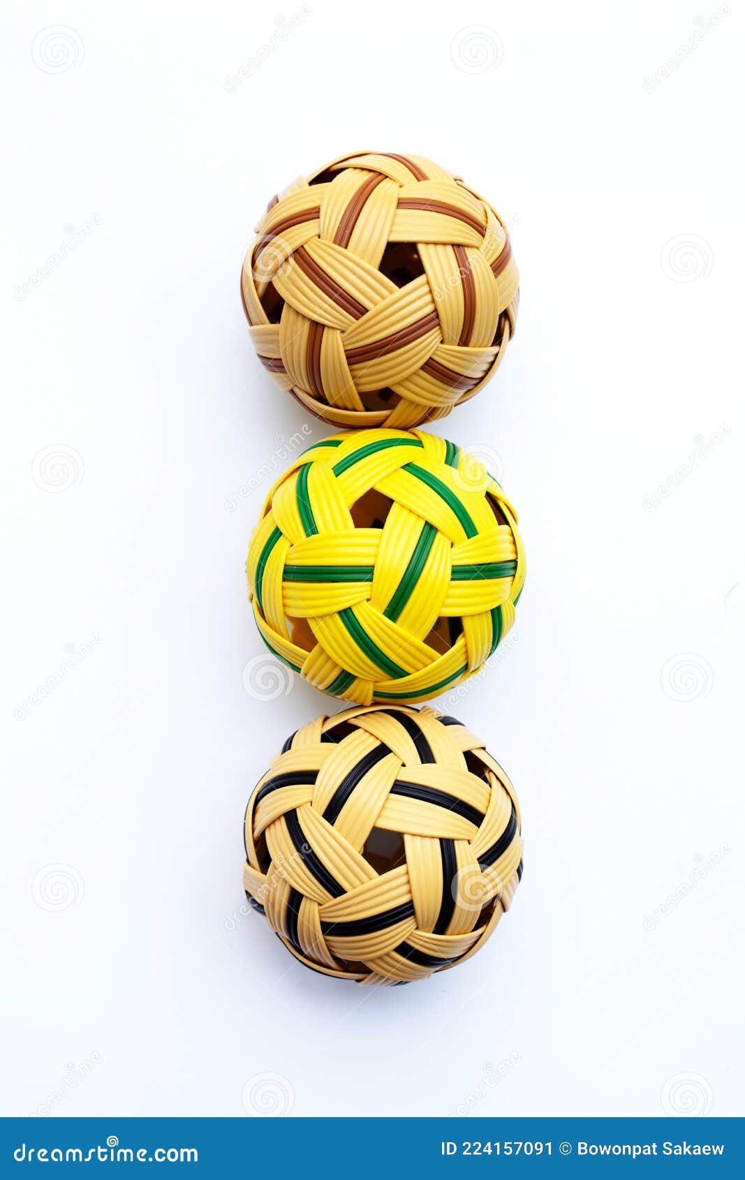 Rattan balls on white stock image. Image of handmade 224157091