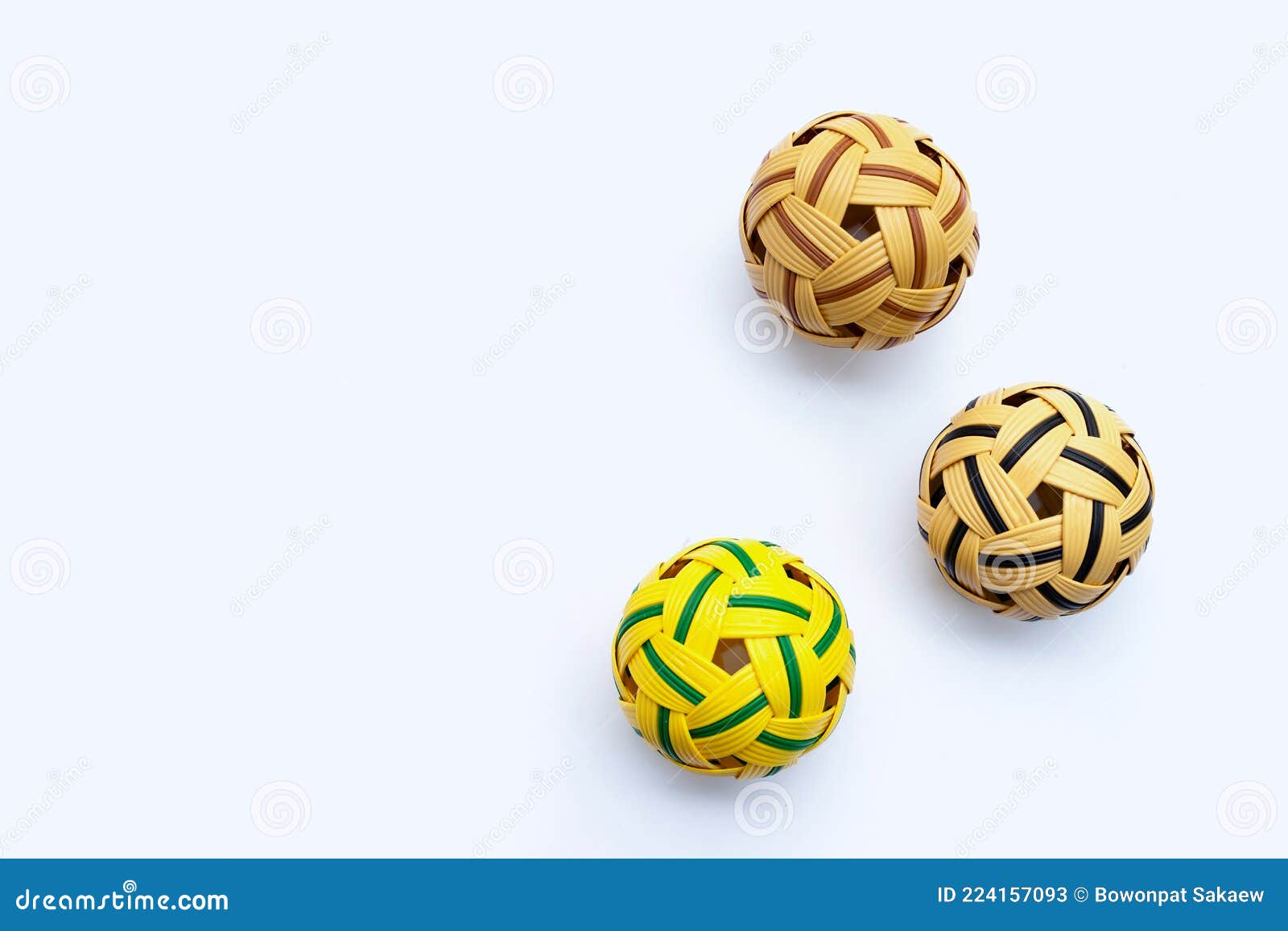 Rattan balls on white stock image. Image of circle, rattan 224157093