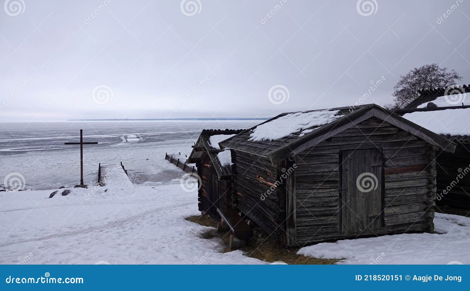 rattvik church town house and boat landing at lake siljan in dalarna in sweden