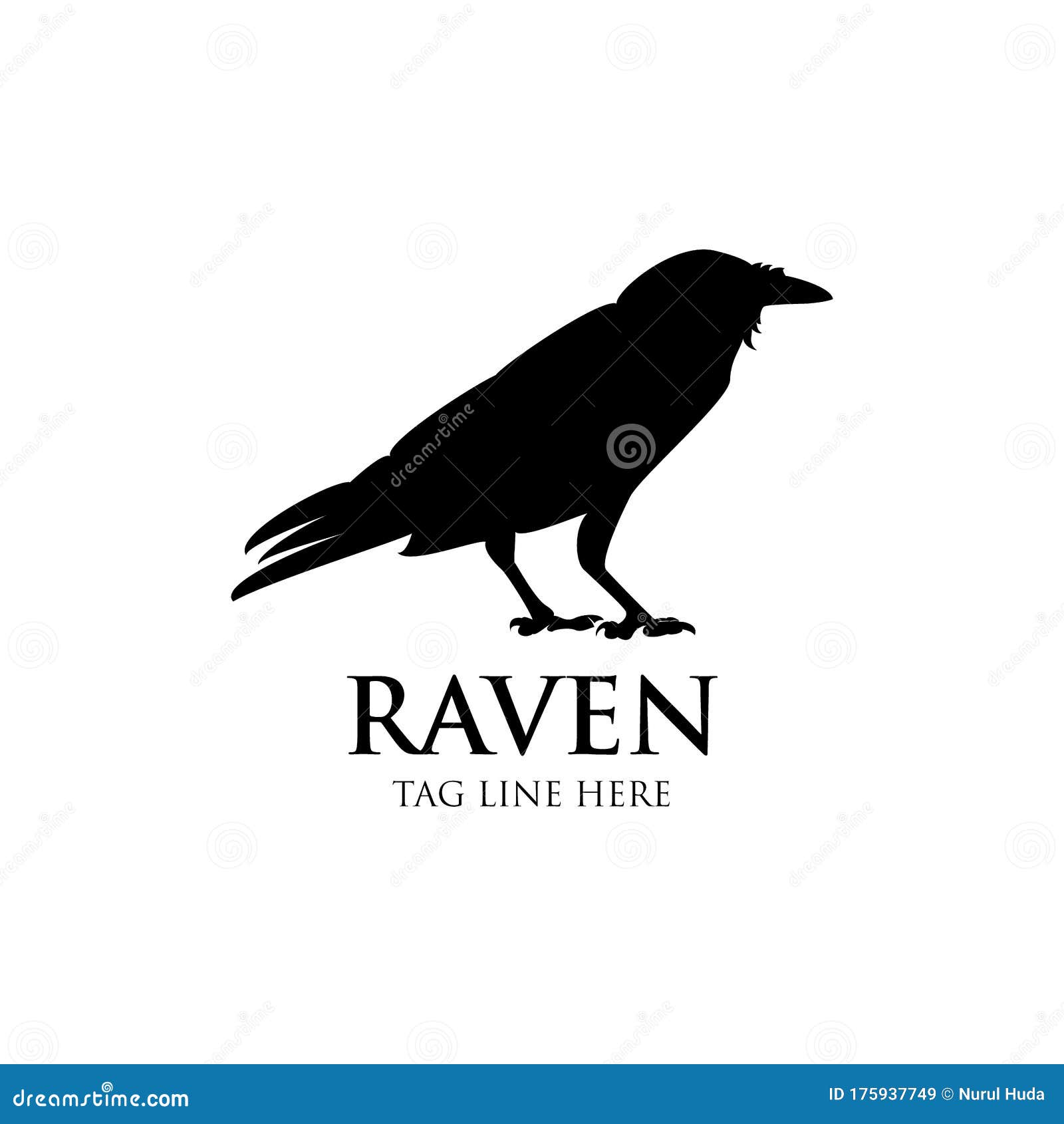 Download Raven Logo Icon Vector Design Stock Vector - Illustration ...