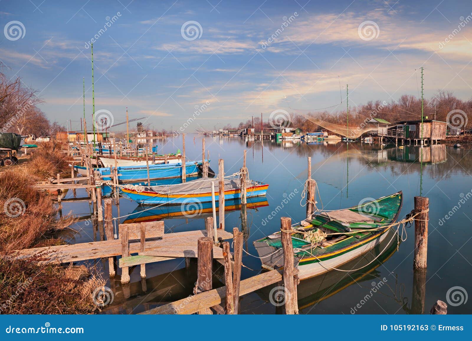 ravenna, emilia romagna, italy: landscape of the wetland in the