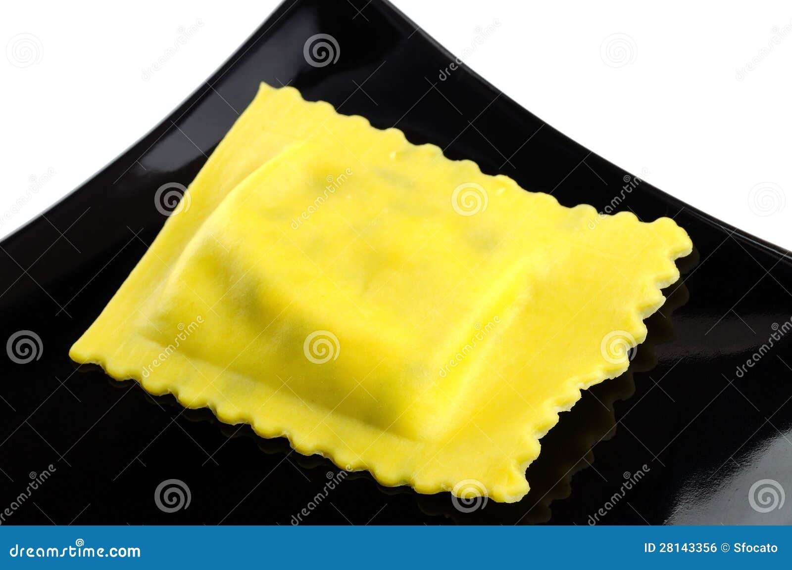 Ravioli, italian egg pasta stock photo. Image of plate 28143356