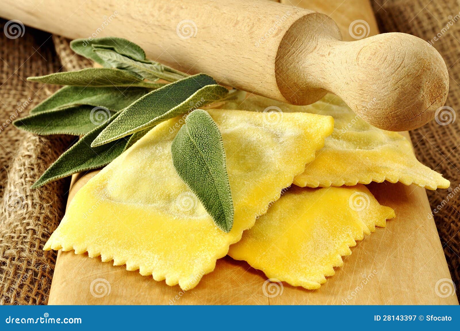 Ravioli, italian egg pasta stock image. Image of italy 28143397