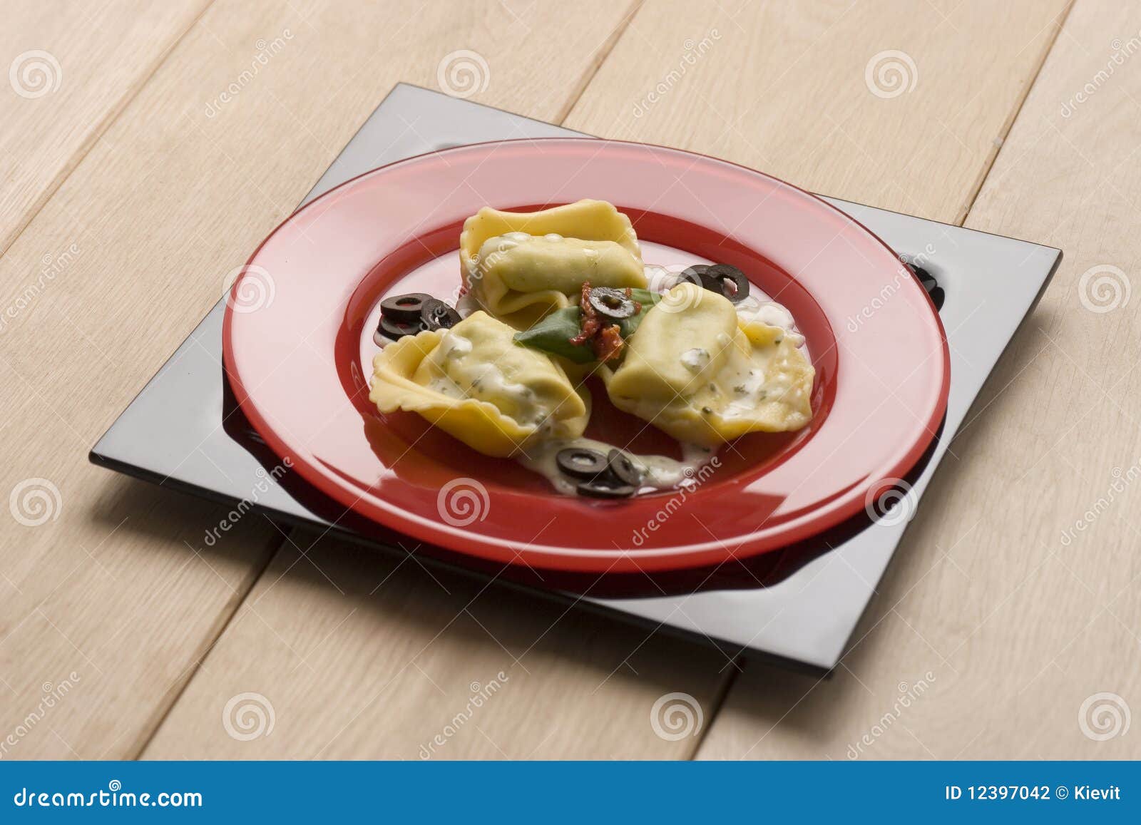 ravioli with olives