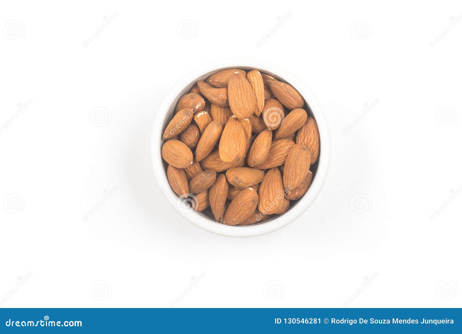 Raw Almonds Peeled in a Bowl Stock Image Image of nutrition, kernel