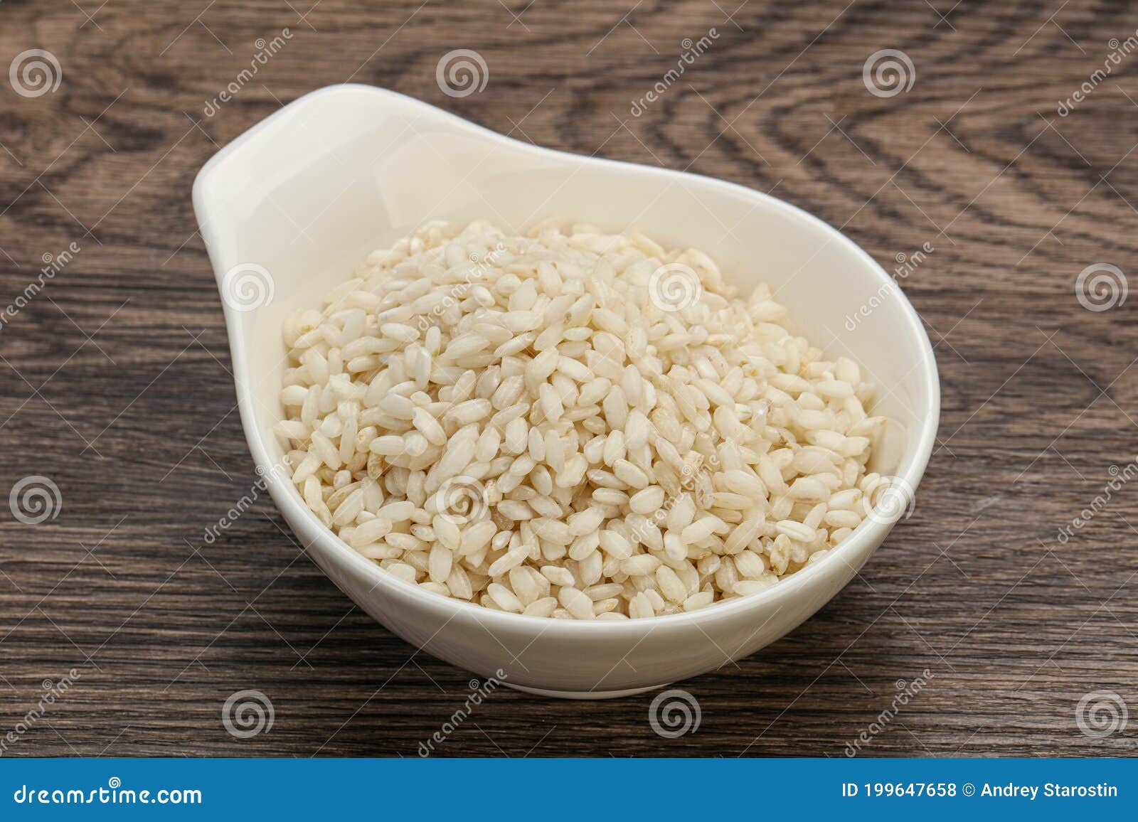 Raw Arborio Rice for Risotto Stock Photo Image of wooden, seed 199647658