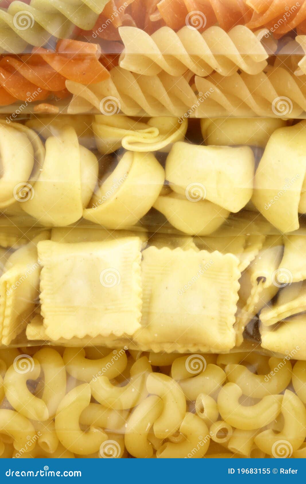 Raw Assorted and Delicious Packaged Pasta Stock Image Image of