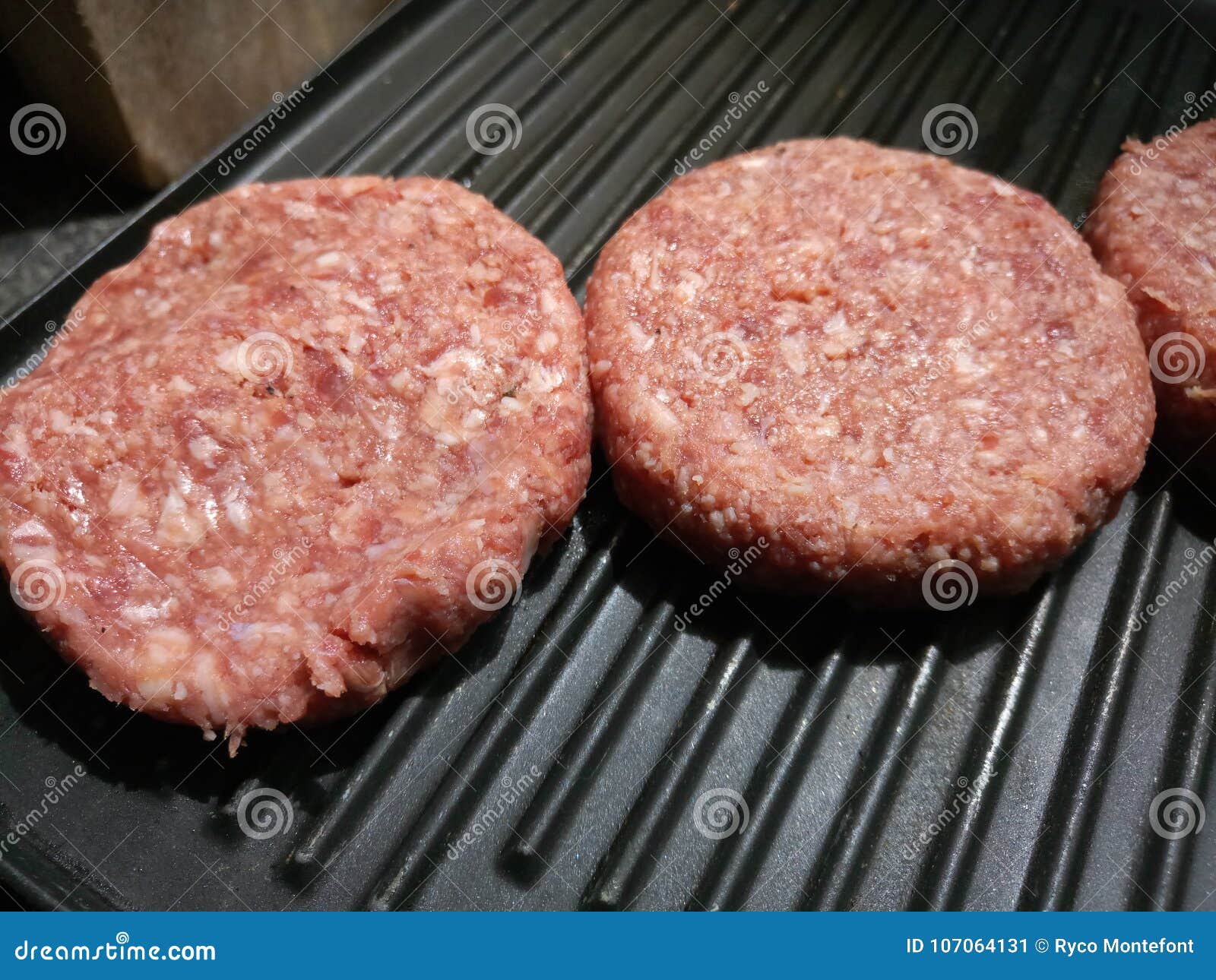 Raw Beef Burgers on a Hot Grill Stock Image - Image of beef, burgers ...