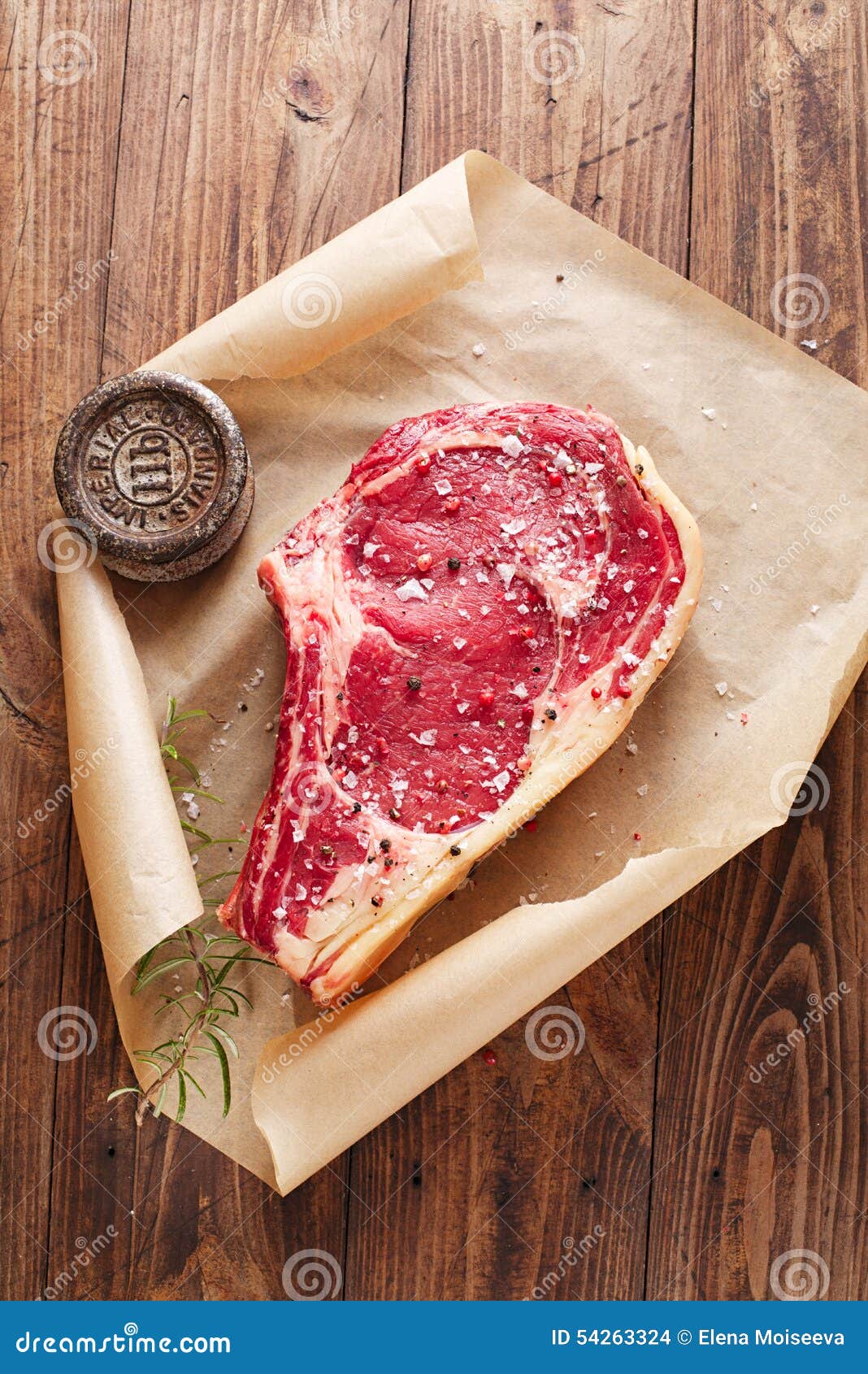 Raw beef Rib bone steak stock photo. Image of steak, kitchen 54263324