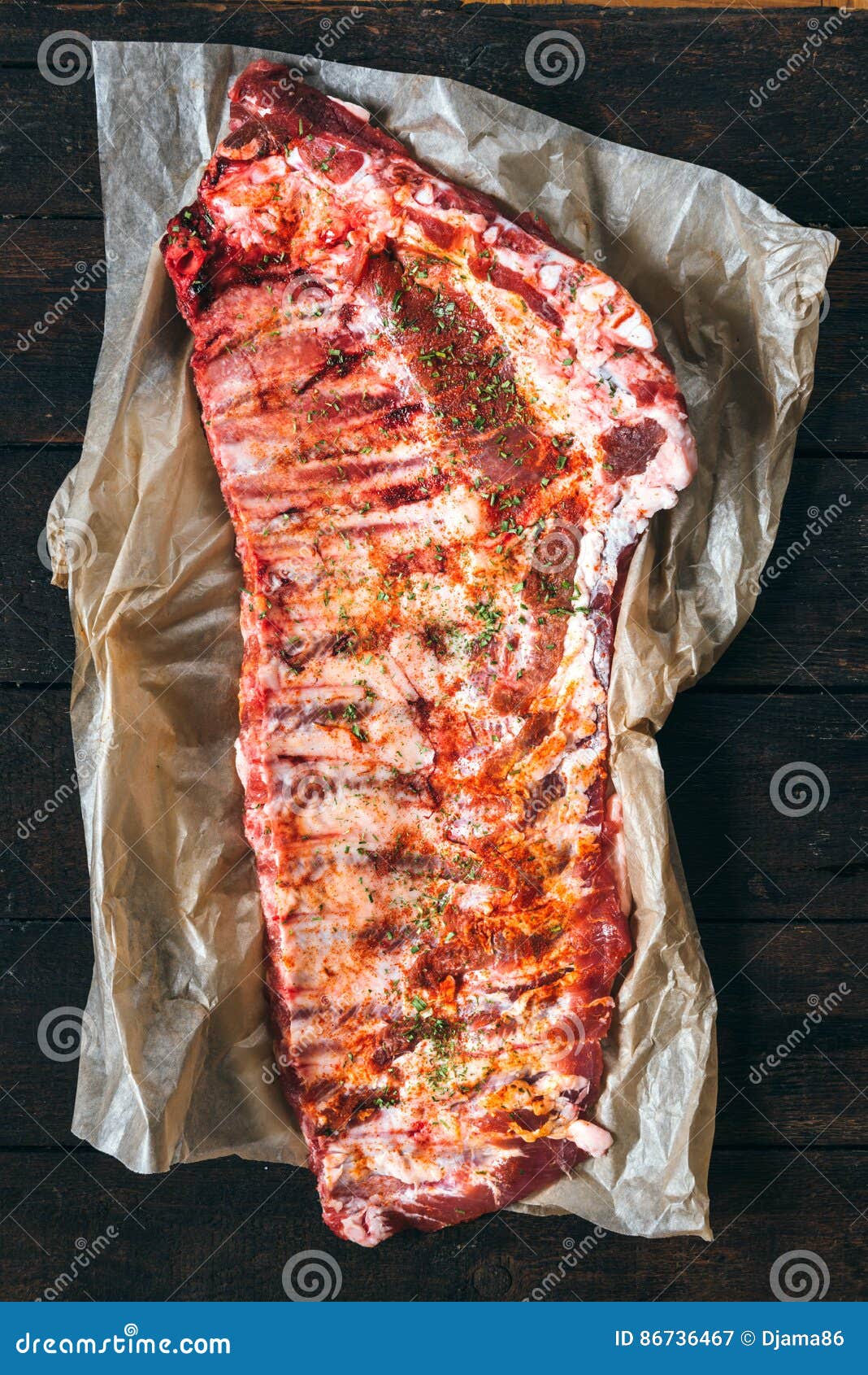 Raw beef ribs stock image. Image of barbecue, fresh, chop 86736467