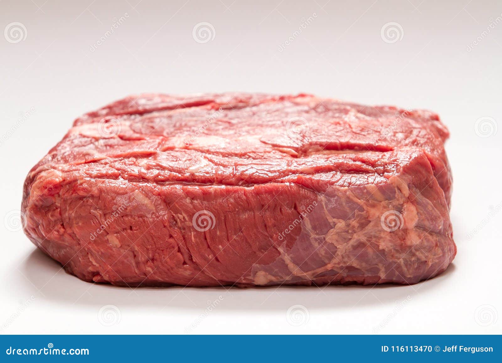 Raw Beef Roast on White Background Medium Shot Stock Photo Image of cook, diet 116113470