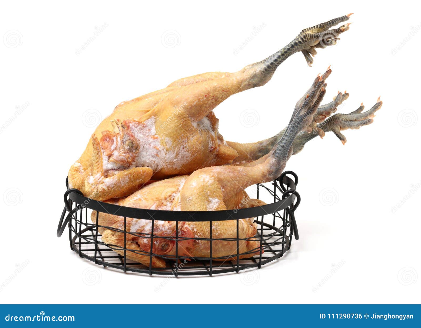 Raw black feet chicken stock photo. Image of china, white - 111290736