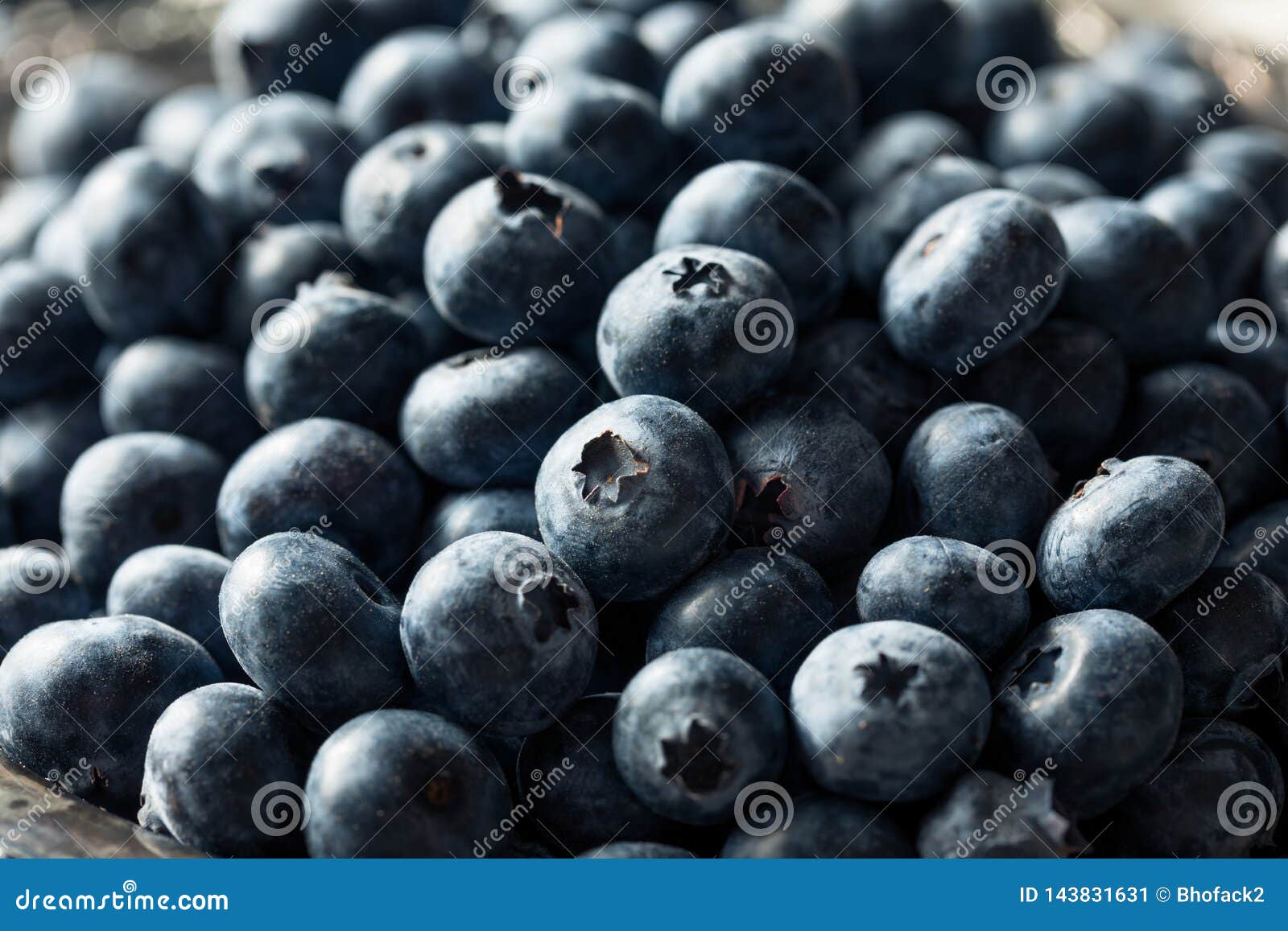 Raw Blue Organic Blueberries Stock Image Image of blue, juicy 143831631