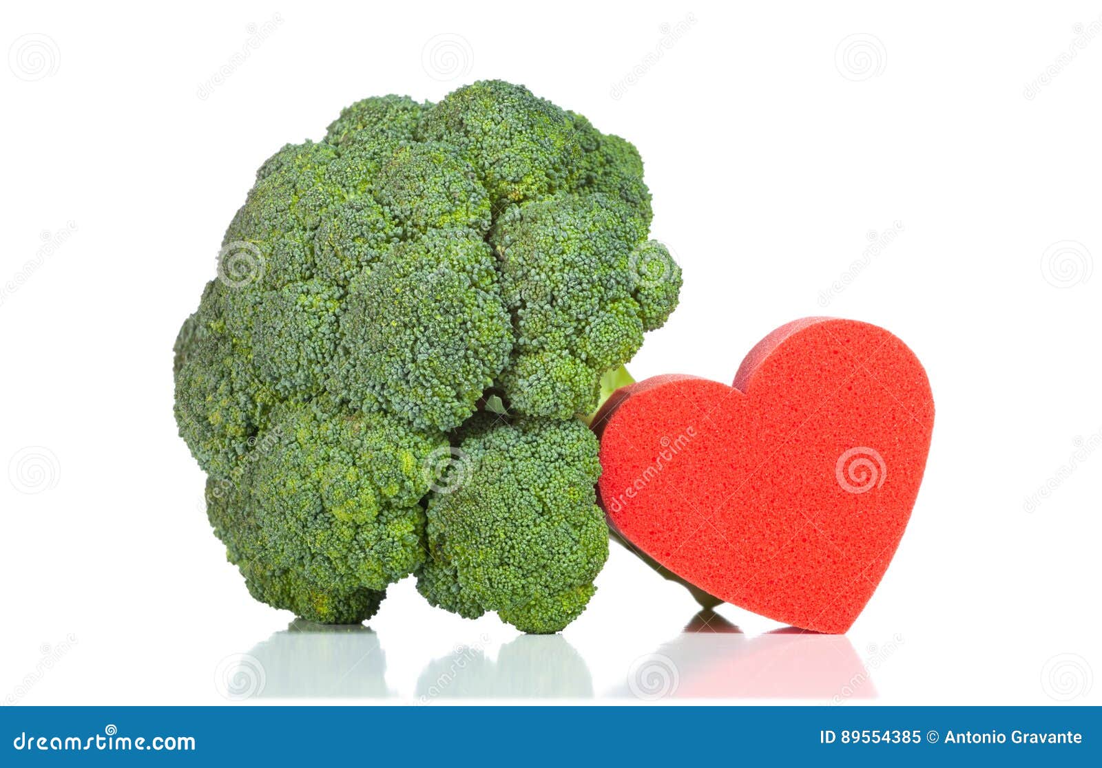 Raw Broccoli with heart stock image. Image of vegetables 89554385