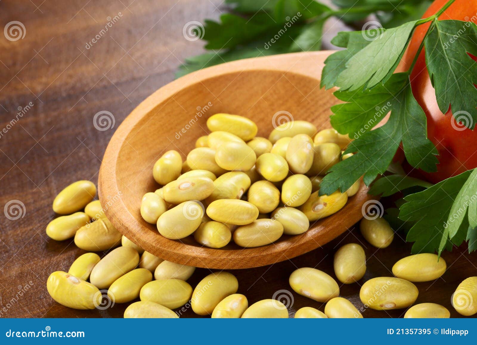 Raw Canary Beans stock image. Image of spoon, ingredient 21357395