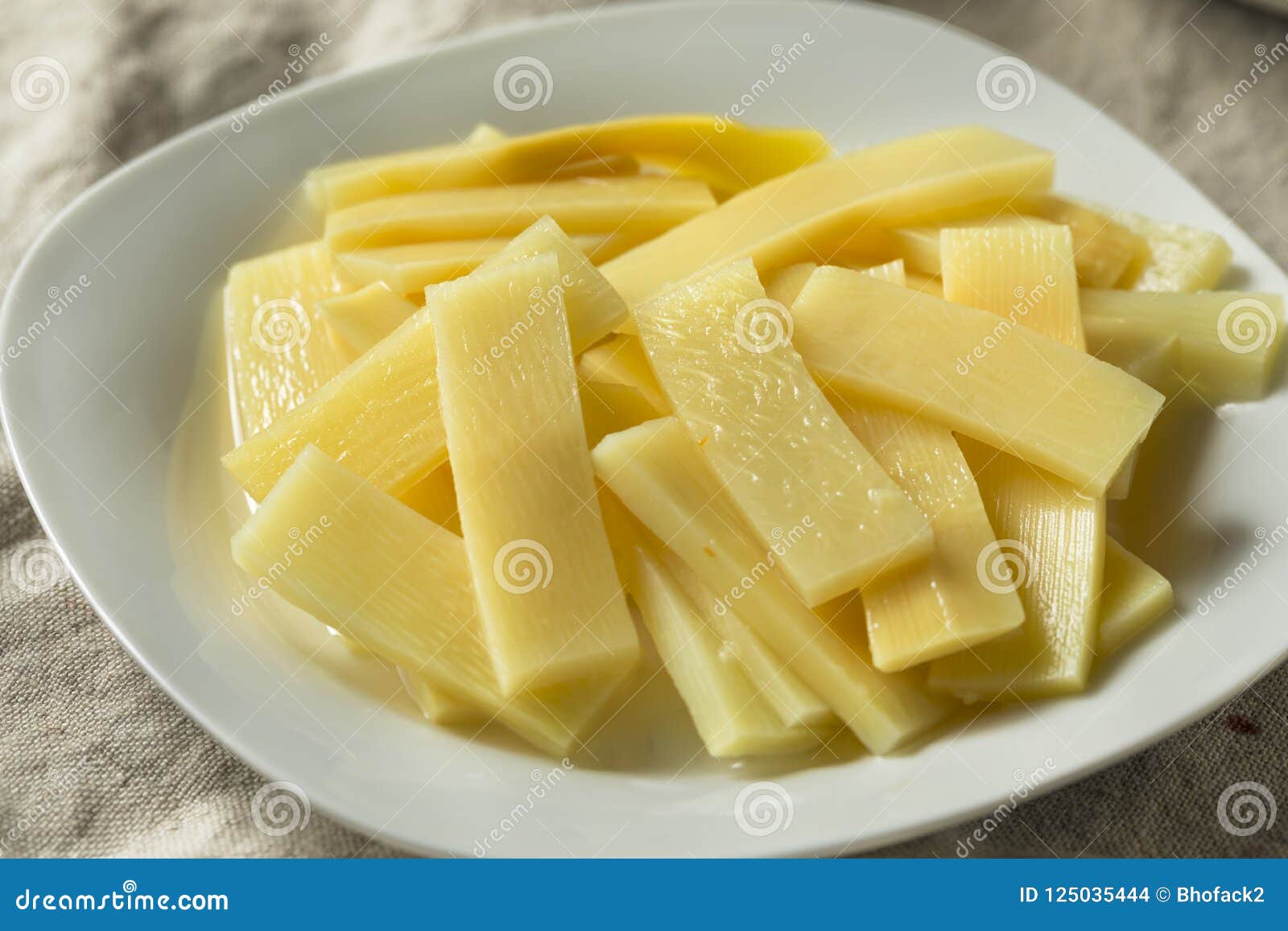 Raw Canned Bamboo Shoots stock photo. Image of chinese 125035444