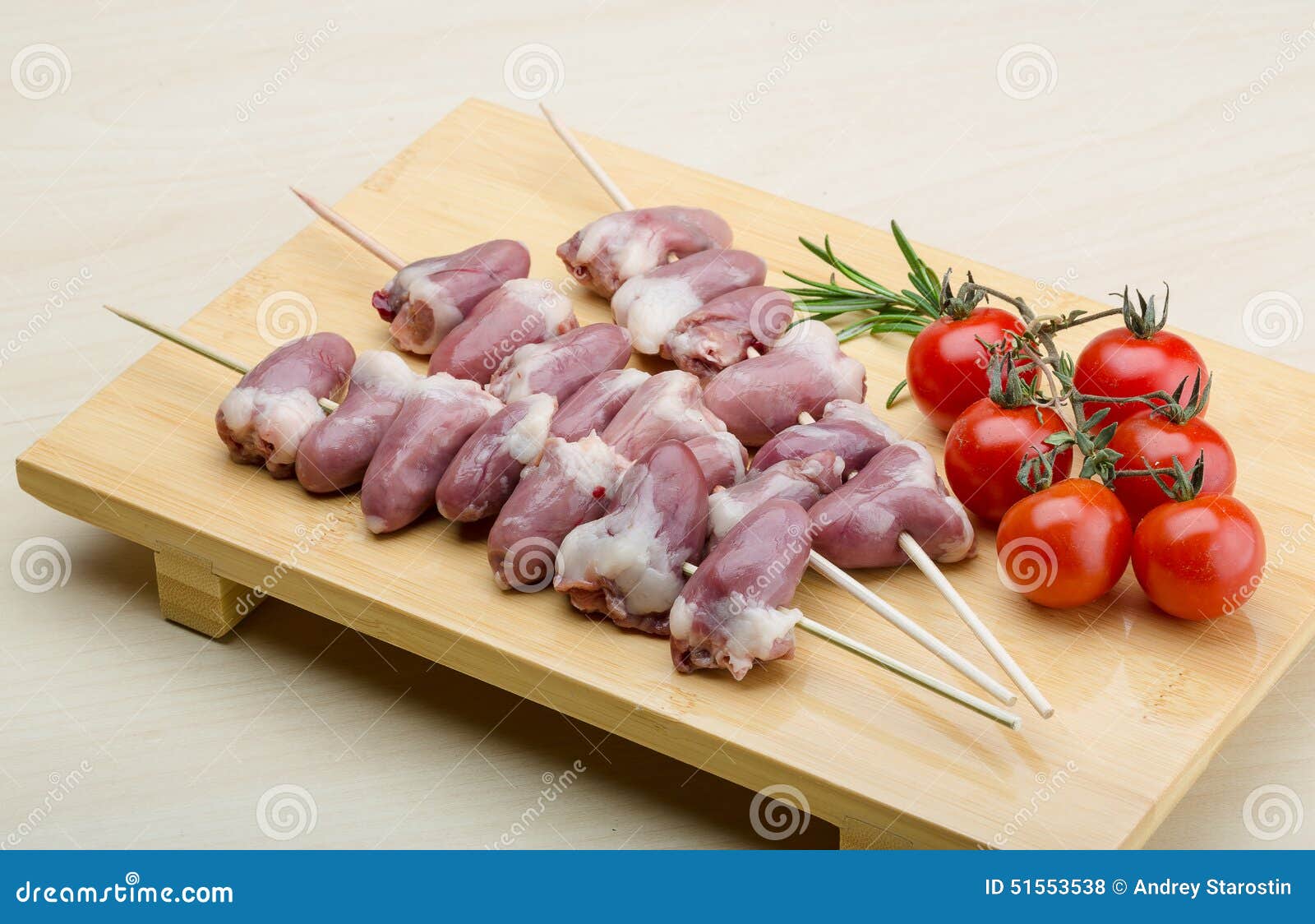 Raw Chicken Hearts for Barbecue Stock Photo Image of close
