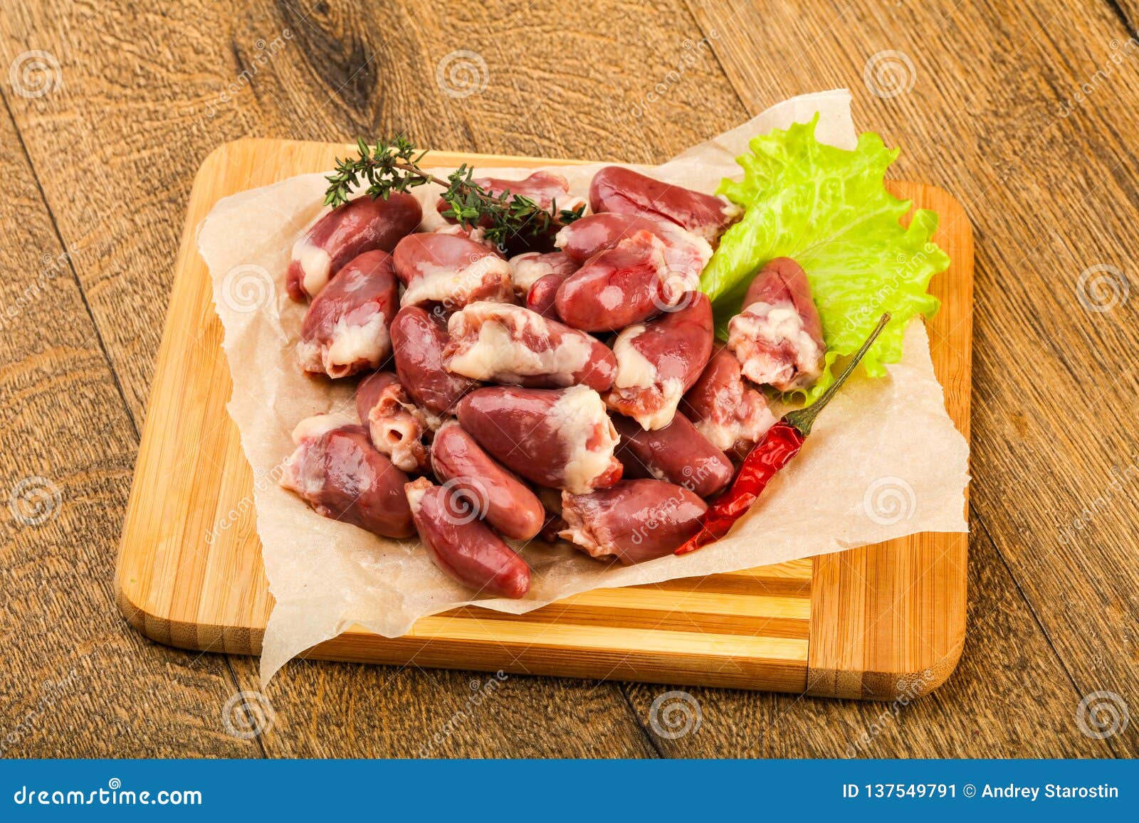 Raw chicken hearts stock image. Image of white, macro 137549791