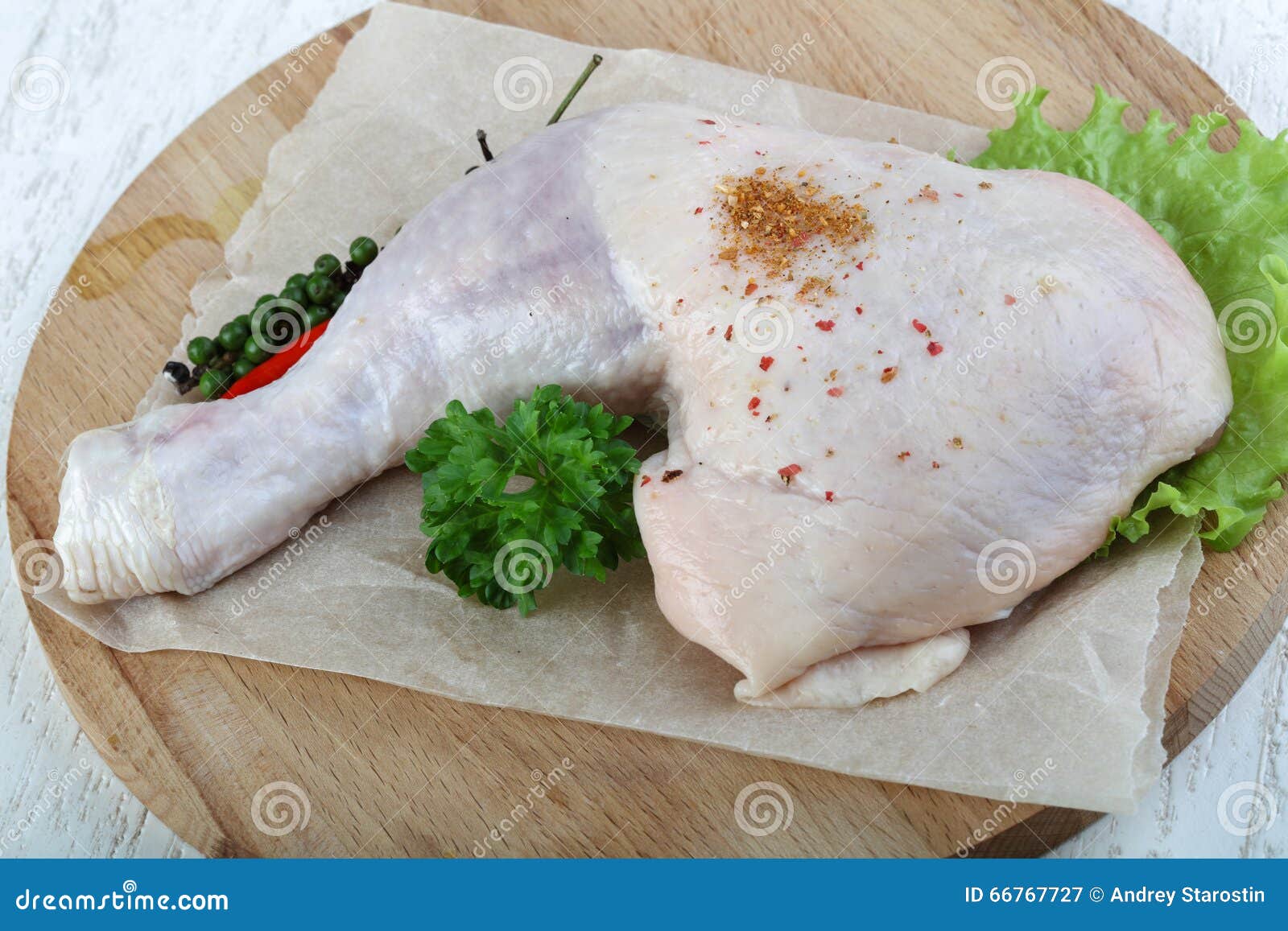 Raw chicken leg stock image. Image of quarter, nutrition 66767727
