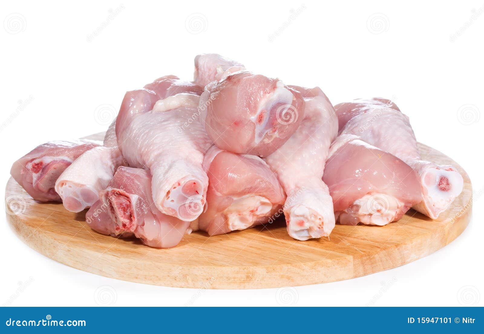 Raw Chicken Legs on Chopping Board Stock Image Image of ingredient